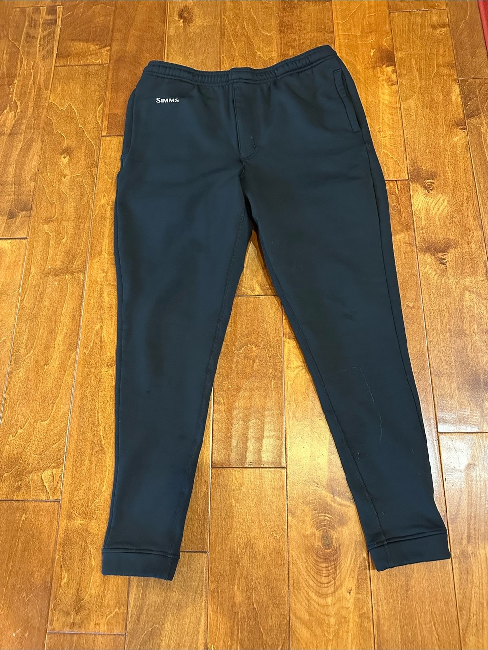Simms Black Men's Tapered Jogger Sweatpants
